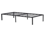 190.5*96.5*45.7cm Bed Height 18'' Simple Basic Iron Bed Frame Iron Bed Black 99872942