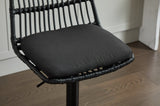 Set of 2 Rattan Bar Stool, 360 Swivel Bar Chair, Counter Height Chair with Footrest for Kitchen, W1752P217911