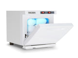 Hot Towel Warmer for Facials Massage, Esthetician Towel Heating Cabinet Black, Aluminum Chamber, 01363018