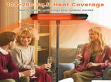 1500W Infrared Heater Outdoor Indoor, 3 Heating Levels IP65 Waterproof with 65584059