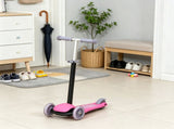 Pink 3-in-1 Ride on Push Car Kids Scooter Sliding Walker with Adjustable Handlebar 3 Balanced Wheels 77062131