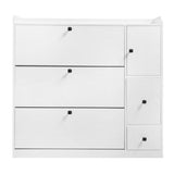 ON-TREND Versatile Tipping Bucket Shoe Cabinet with 3 Flip Drawers, Maximum Storage Entryway WF308545AAK