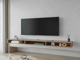 Ash Wood TV Stand with Open Storage B062P290282