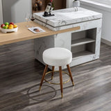 MoMo Boucle Upholstered Counter Height Stool, 360&deg Swivel T2574P206729