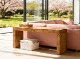 Elegant Natural Wood Grain Bar Table-50 Inches Long, a Practical Choice for Modern Homes.Wood Grain W2920P495957