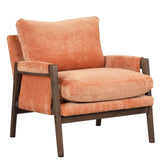 ZNTS Mid-Century Modern Velvet Accent Chair,Leisure Chair with Solid Wood and Thick Seat Cushion for WF301654AAG