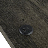 Modern Brown Dining Table W USB 3x Stools Biscuit-Tufted Seat Cushion Beige 3pc Dining Table Set B011P302805