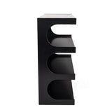 Multifunctional 4-Tier Black Book Shelf & Coffee Table for Living Room Bedroom Dining Room Study 87399485