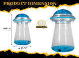 8.8 FT Halloween Inflatable UFO Yard Decoration, Fun Tall Blow up Yard Decor with Built-in LED 24974284