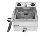 EH101V 8.5QT/8L Total Capacity 12.5qt/11.8l Stainless Steel Faucet Single Tank Deep Fryer 1700W Max 62516549