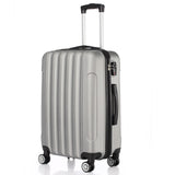 ZNTS 3-in-1 Multifunctional Large Capacity Traveling Storage Suitcase Silver Gray 52264925