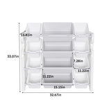 Kids Toy Organizer with 12 Bins, Multi-functional Nursery Organizer Kids Furniture Set Toy W509P288471