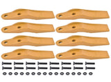 8 Pack Bucket Uni-Teeth with Hardware 1324720 Fit for Caterpillar Skid Steers 247 257 12289159