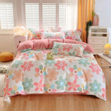 3 Piece Spring Pink Floral Duvet Cover Set for Women Adults Home Bedroom Pink Flowers Bedding Set 70299009