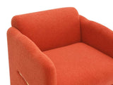 Arm Chair with waved arms, Metal decoration on both side arms, Accent chair for Primary Living W2671P202964