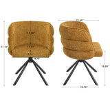 270&deg Swivel Home Office Desk Chairs Set of 2,Modern Dining Chairs, Upholstered Bedroom Chairs W757P281147