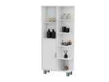 White 9-Shelf Linen Cabinet B062P175040