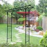 Metal Garden Arch Garden Arbor Trellis Climbing Plants Support Arch Outdoor Arch Wedding Arch Party W656P210529