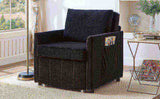 Upholstered Convertible Sleeper Sofa, 31.5" Pull Out Sofa Bed with 5-Position Adjustable Backrest, N719P272689B