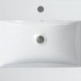 ZNTS 30 Inch Bathroom Ceramic Sink Basin, White W1550P168218