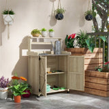 Potting Bench with Storage Cabinet 76064845