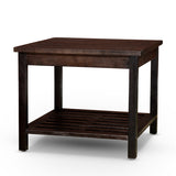 Longs Peak Eucalyptus 2-Shelf Side Table, Espresso B04660605