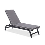 2PCS Set Outdoor Lounge Chair Cushion Replacement Patio Funiture Seat Cushion Chaise Lounge 07844239