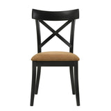 Brown and Black Side Chair B062P209260
