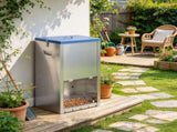 50 lbs Gravity Pet Feeder, Automatic Dog Feeder with Lockable Clear Door for Indoor and Outdoor 54640693