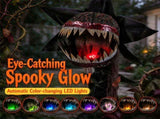 6.2ft Animated Halloween Man-Eater Plant, Sound Activated Monster Plant Prop with LED Color Changing 08263715
