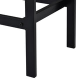 TOPMAX Counter Height Extra Long Dining Table Set with 3 Stools Pub Kitchen Set Side Table with WF198129AAE