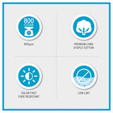 100% Cotton Bath Sheet Antimicrobial 2 Piece Set B03599340