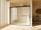 44-48" W 72" H Tempered Glass with Explosion Proof Film, Aluminum Frame Double Sliding Shower W1675P484271