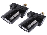 Pair Hydrulic Wheel Motor 114-0549 Replacement for Exmark Parker TE0195JS250AAMU 1140549 49075640