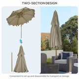 Outdoor beach umbrella 71130969