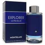 Montblanc Explorer Ultra Blue by Mont Blanc Eau De Parfum Spray 6.7 oz for Men FX-566042