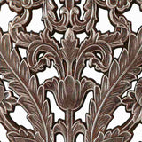 Distressed Carved Wood 2-piece Wall Decor Set B03598796