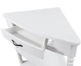 33.8'' Small Triangle Table, Wood Side Table for Small Spaces/ Living Room, 3 Tier End W1202P155410