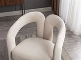 COOLMORE Contemporary Designed Velvet Fabric Upholstered Accent/Dining Chair /Barrel Side Chairs W395103720