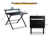 Black Embossed P2 Particle Board with Melamine Foil Iron Tube, 23.6" 72709239