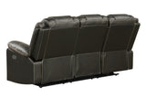 Challenger Modern Contemporary LED Power Recliner Sofa including cup holders made with wood and B009P294750