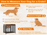 2-in-1 Dog Crate Furniture with Thickened Metal Tubes, Lockable Wheels Pet Kennel for Small Dogs 42924920