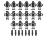 16Pcs 1.7 Ratio 7/16" Full Roller Stainless Steel Rocker Arm and Stud Set Fit for Chevy Big Block 36311306