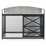42.8" Heavy Duty Large Dog Crate Furniture for Large Medium Dog, Farmhouse Wooden Dog Kennel Indoor N704P246986E