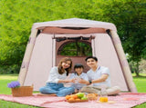 4-post Camping Tent 3-4 people easy to set up inflatable tent Luxury camping outdoor air blown tent, 20208326