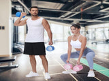 Water Dumbbells Pair, Foldable Travel Dumbbells,10lb Fitness Women Dumbbell Set, Portable Training 32751593