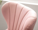 Ellston Upholstered Adjustable Swivel Barstools in Pink, Set of 2 T2574P165085