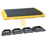 Adjustable Aerobic Stepper Workout Step with 4 Risers Fitness & Exercise Platform Trainer 91481730