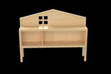 Headboard Storage Cabinet for Full-size Montessori Floor Bed Natural,Freely collocation W1716P181579