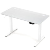White 55" Electric Standing Desk with Dual Motors, 3 Memory Settings Sit-Stand Desk for Home Office 10820626